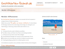 Tablet Screenshot of grusskarten-ecards.de